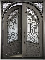 Wrought Iron Door - Handmade - Ornamental - Cast Iron - Metal - Custom made - Main Enterance