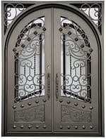 Wrought Iron Door - Handmade - Ornamental - Cast Iron - Metal - Custom made - Main Enterance