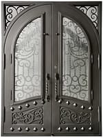 Wrought Iron Door - Handmade - Ornamental - Cast Iron - Metal - Custom made - Main Enterance