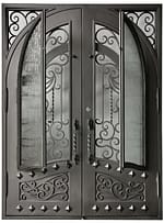 Wrought Iron Door - Handmade - Ornamental - Cast Iron - Metal - Custom made - Main Enterance