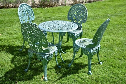 Cast Aluminium - Cast Metal - Ornamental - Patio - Furniture - Chair - Table