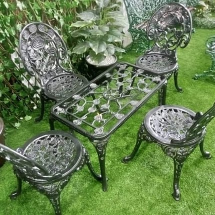 Cast Aluminium - Cast Metal - Ornamental - Patio - Furniture - Chair - Table