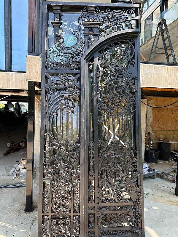 Wrought Iron Door - Handmade - Ornamental - Cast Iron - Metal - Custom made - Main Enterance