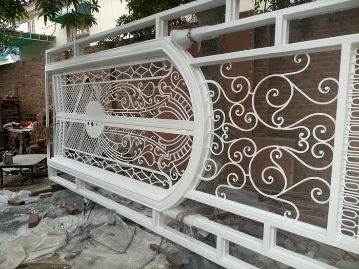 Wrought Iron Door - Handmade - Ornamental - Cast Iron - Metal - Custom made - Main Enterance