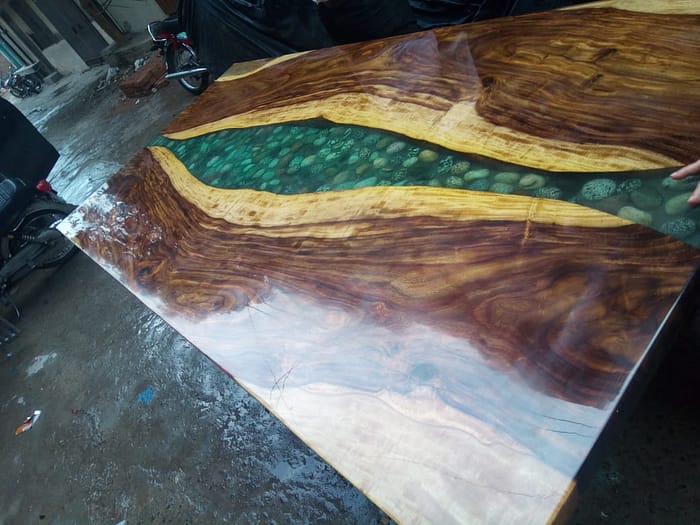 Epoxy River Table - Solid Wood and Epoxy