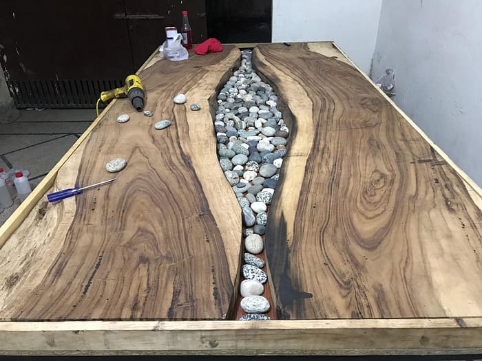 Epoxy River Table - Solid Wood and Epoxy