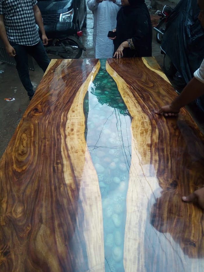 Epoxy River Table - Solid Wood and Epoxy