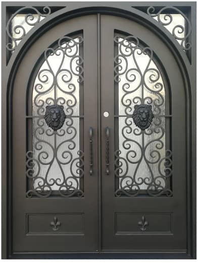 Wrought Iron Door - Handmade - Ornamental - Cast Iron - Metal - Custom made - Main Enterance