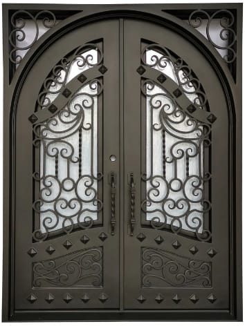 Wrought Iron Door - Handmade - Ornamental - Cast Iron - Metal - Custom made - Main Enterance